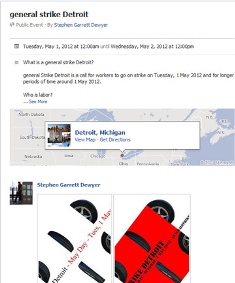 general strike Detroit facebook event